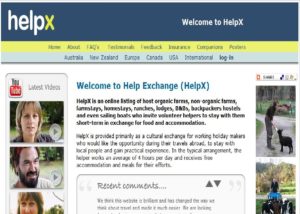 Page d'accueil du site HelpX