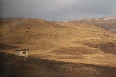 Le paysage depuis le transsibérien