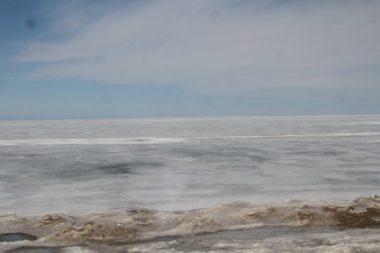 Le lac Baïkal depuis le train