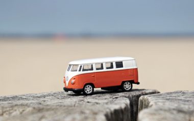 Jouet Van VW sur la plage